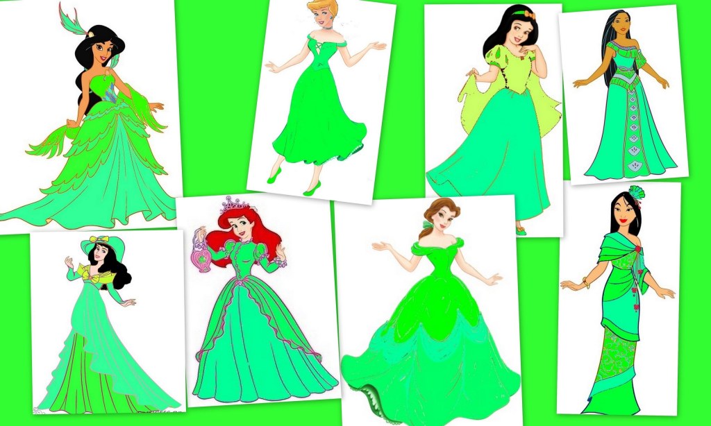 Picture of: Classic Disney Photo: Green dresses ‘s princess  Classic disney
