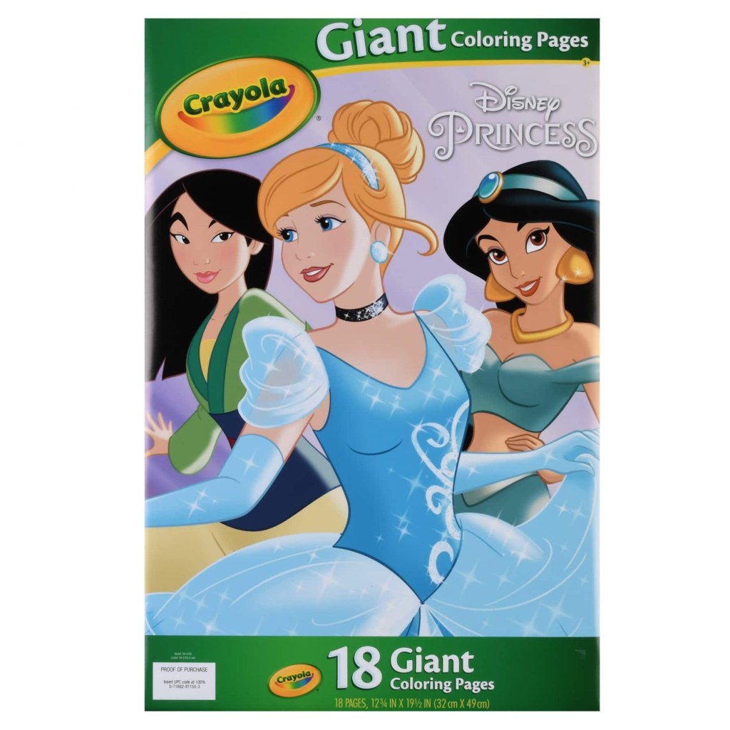 Picture of: Crayola Disney-Princess Giant Coloring Pages ( Pages)