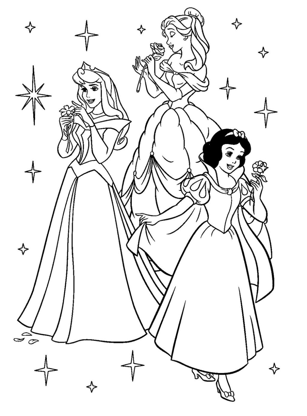 Picture of: dibujo de princesas para colorear  Cartoon coloring pages, Disney