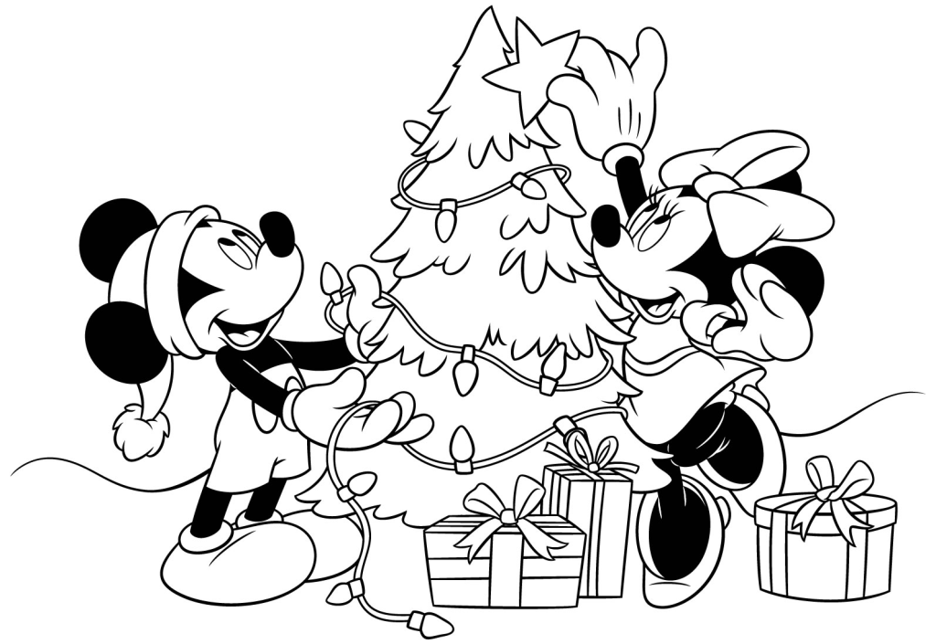 Picture of: Disney Christmas Coloring Pages   Pictures Free Printable