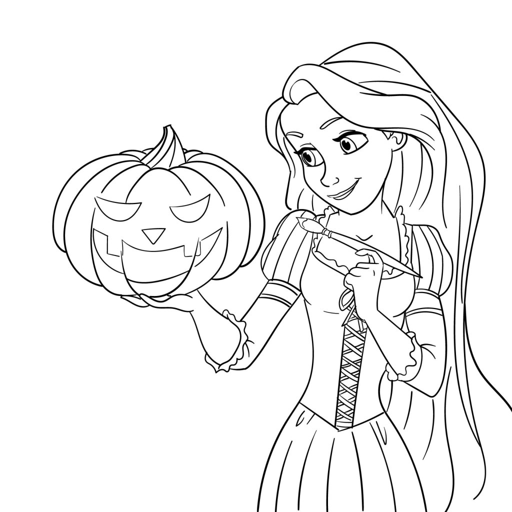 Picture of: Disney Princess Halloween Printable Coloring Pages  Halloween