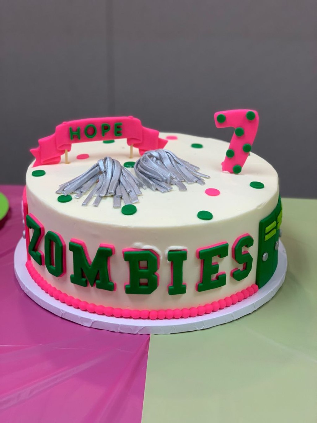 Picture of: Disney Zombies Party  Zombie birthday cakes, Zombie cake, Zombie