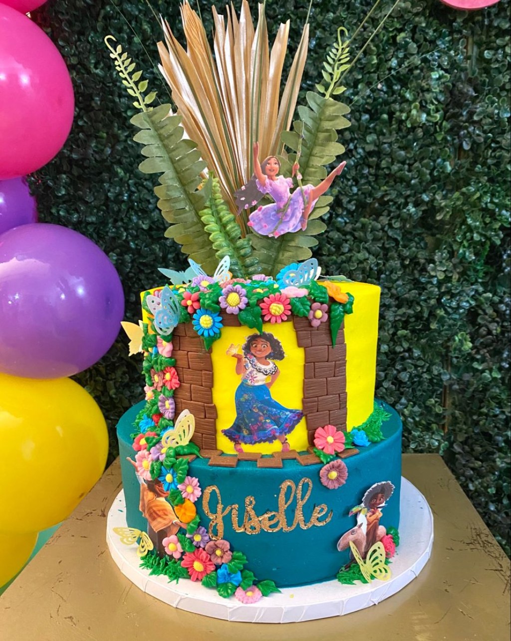 Picture of: Encanto cake  Disney birthday cakes, Rainbow birthday cake