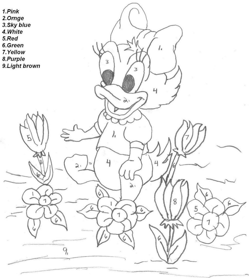 Picture of: Free Disney Color By Number Printables