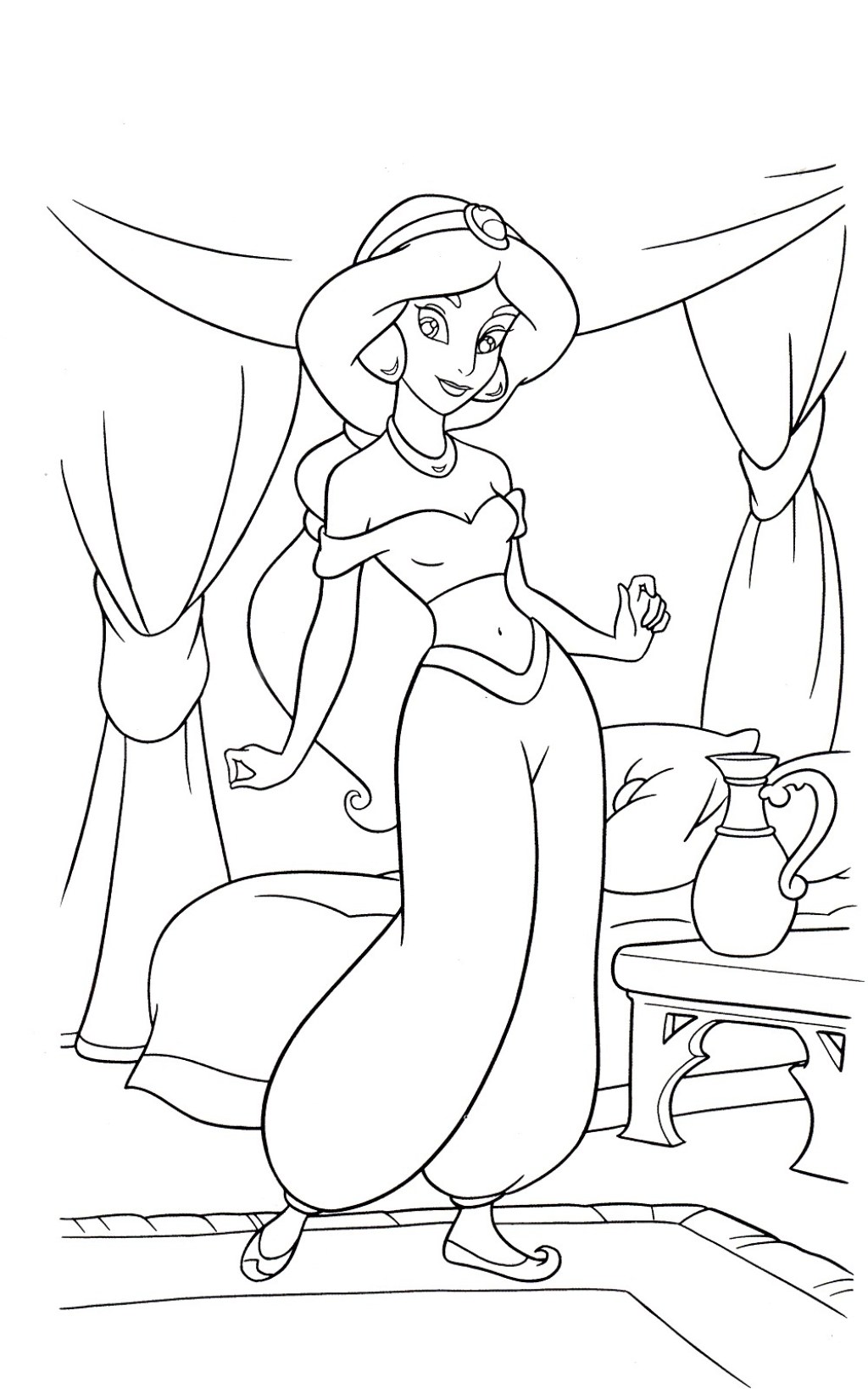 Picture of: Free Printable Jasmine Coloring Pages For Kids – Best Coloring