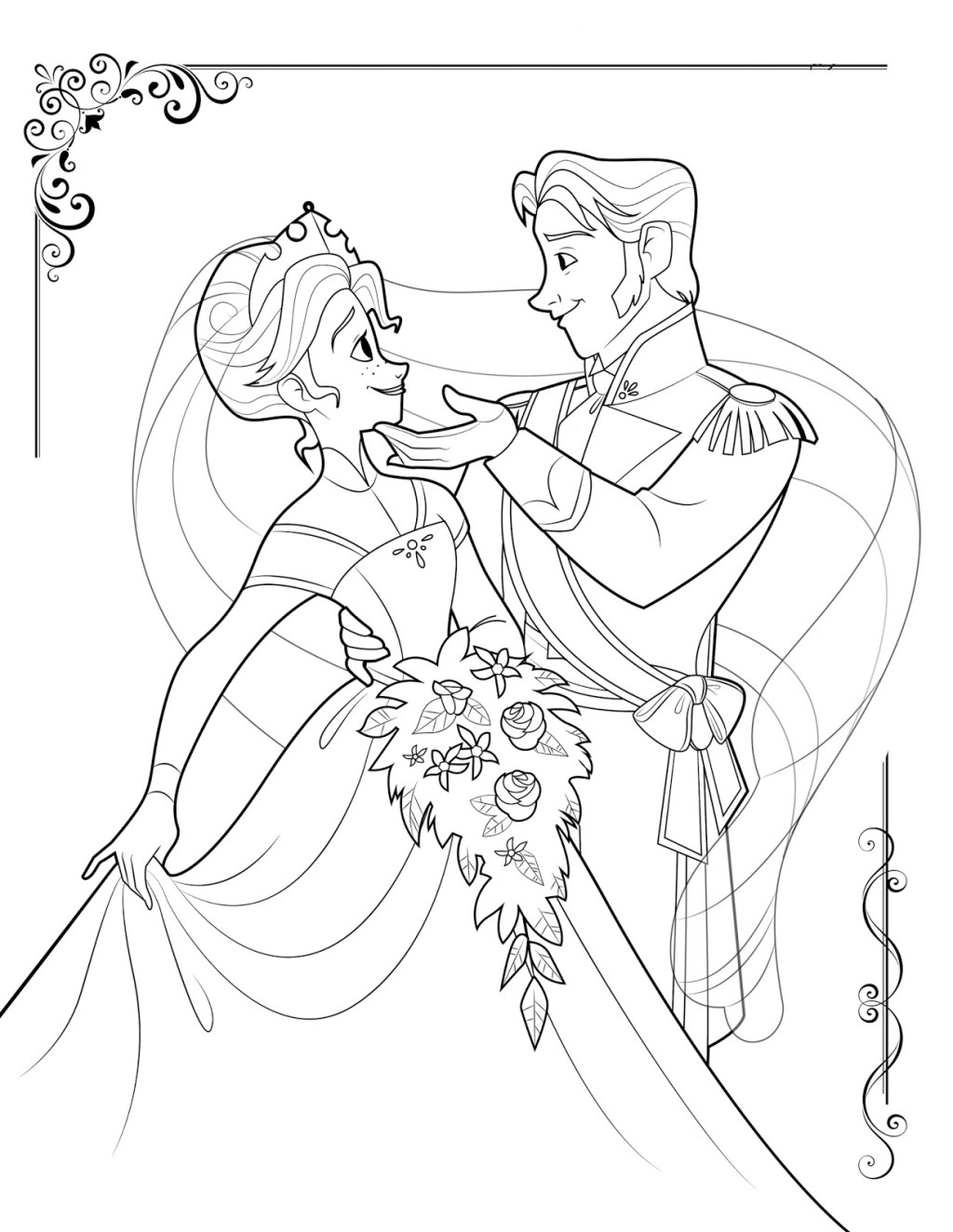 Picture of: Frozen to color for children – Frozen Kids Coloring Pages