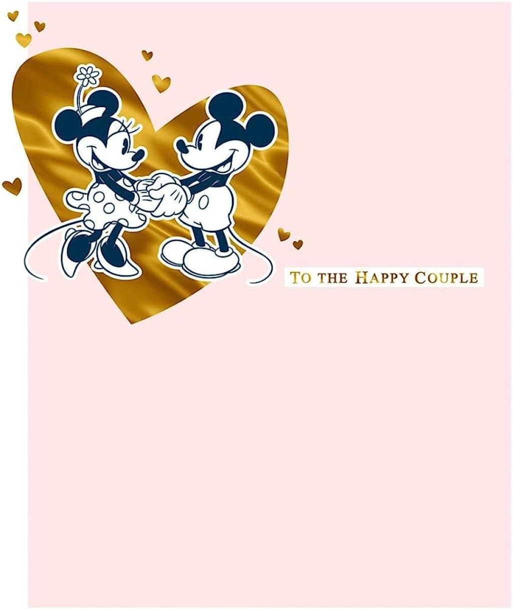 Picture of: Hallmark Disney Mickey & Minnie Mouse Wedding Card