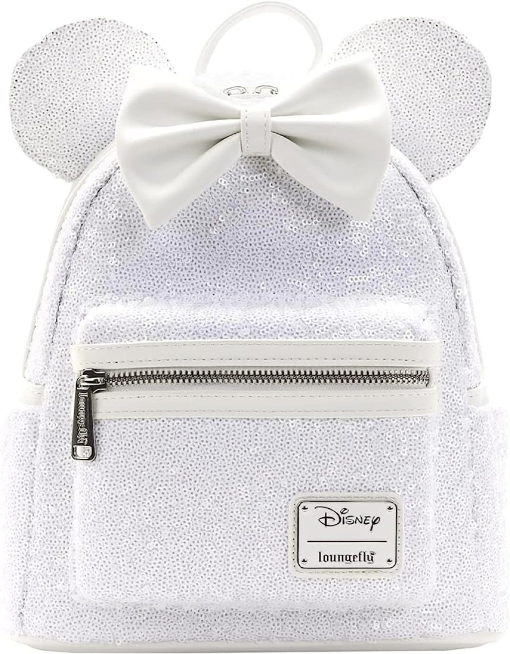 Picture of: Loungefly Disney Minnie Sequin Wedding Mini Backpack