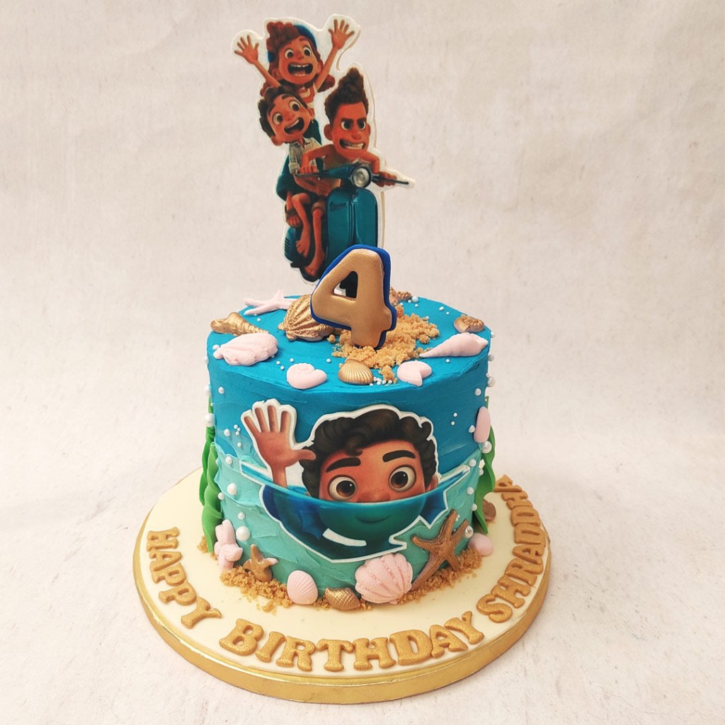 Picture of: Luca Theme Cake  Luca Birthday Cake for Kids  Disney Luca Cake – Liliyum  Patisserie & Cafe
