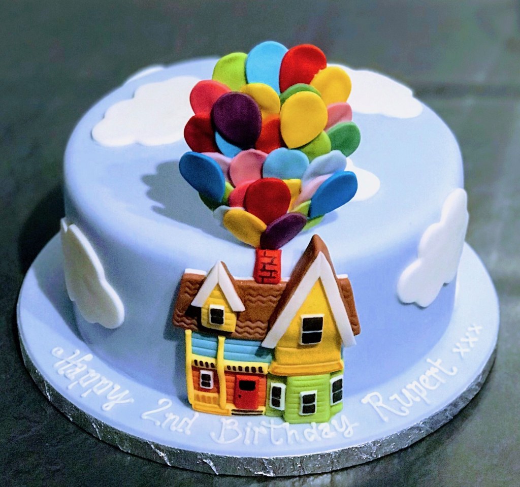 Picture of: Pixar ‘Up’ cake  Disney up cake, Housewarming cake, Chocolate