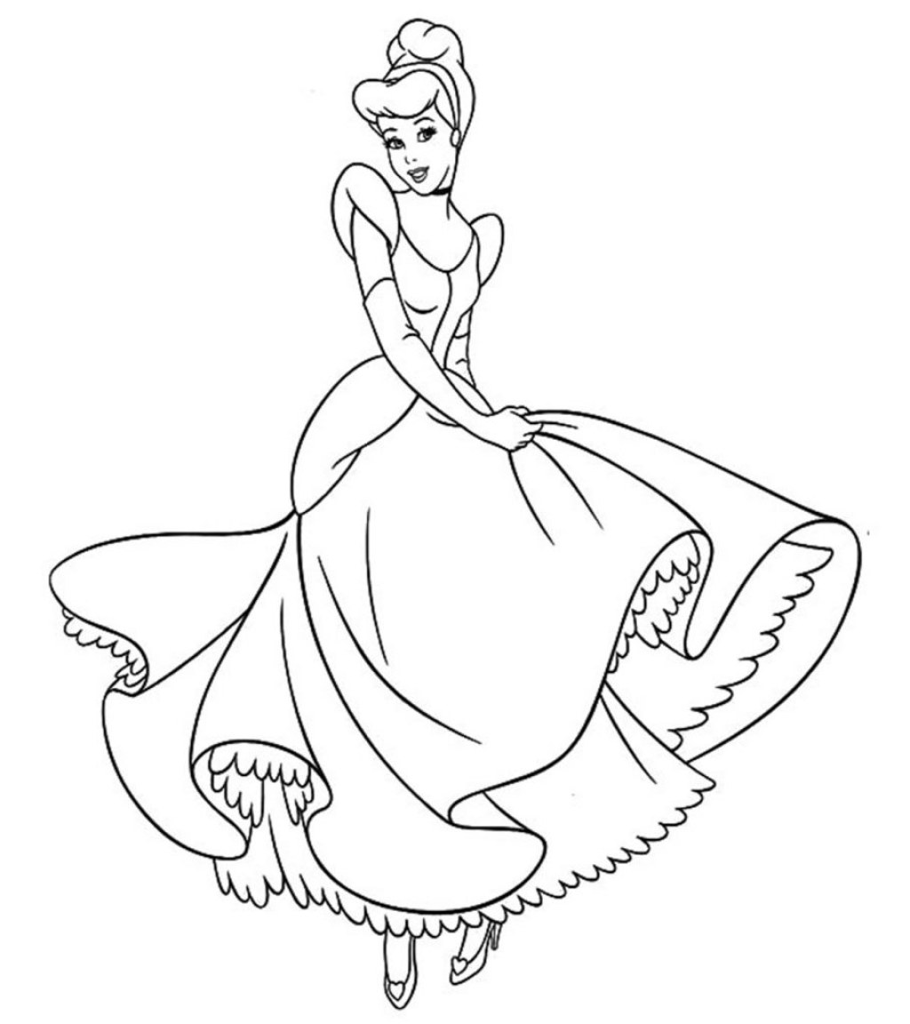 Picture of: Top  Free Printable Cinderella Coloring Pages Online